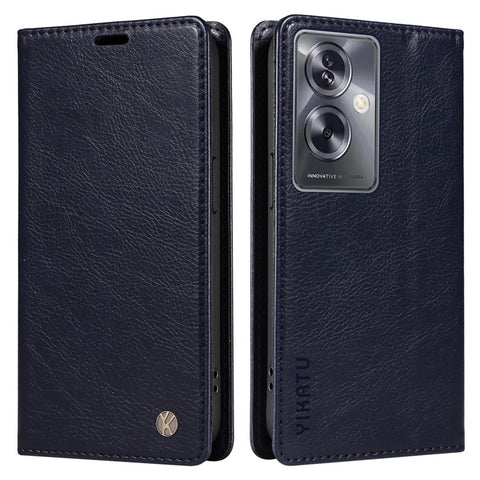 YIKATU YK-006 For Oppo A79 5G / A2 5G Leather Wallet Case Magnetic Flip Folio Phone Cover