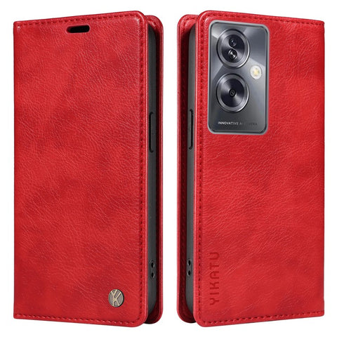 YIKATU YK-006 For Oppo A79 5G / A2 5G Leather Wallet Case Magnetic Flip Folio Phone Cover