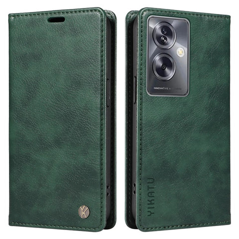 YIKATU YK-006 For Oppo A79 5G / A2 5G Leather Wallet Case Magnetic Flip Folio Phone Cover