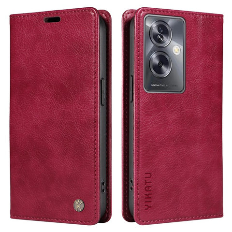 YIKATU YK-006 For Oppo A79 5G / A2 5G Leather Wallet Case Magnetic Flip Folio Phone Cover