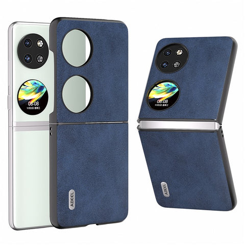 ABEEL For Huawei Pocket 2 Phone Case PU Leather+PC Anti-Scratch Cover