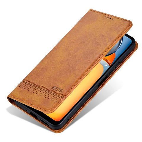 AZNS For Xiaomi 13C 4G / 13C 5G / Poco C65 4G / Poco M6 5G / 13R 5G Leather Case Wallet Magnetic Phone Cover