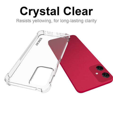 ENKAY HAT PRINCE For Motorola Moto G Power (2024) Clear Case Anti-drop Soft TPU Phone Cover