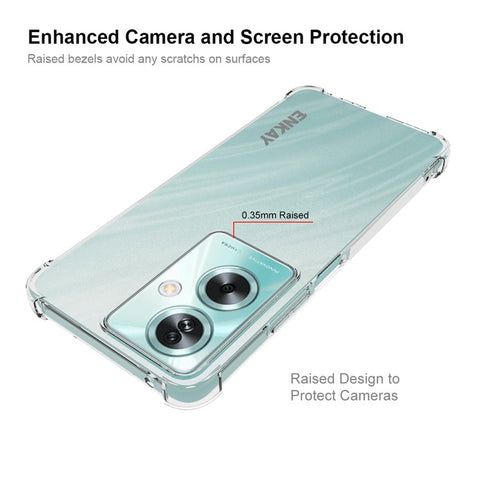 ENKAY HAT PRINCE For Oppo A79 5G / A2 5G TPU Case Clear Phone Cover with Anti-slip Strip Edge
