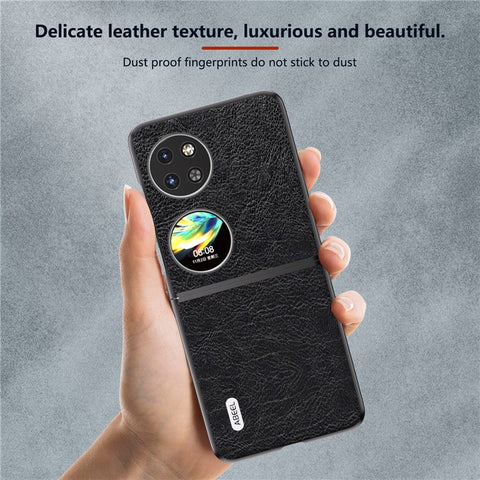 ABEEL For Huawei Pocket 2 Vintage Case PU Leather Lychee Texture Cover