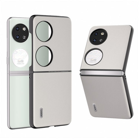 ABEEL For Huawei Pocket 2 Genuine Cow Leather Classy Phone Protective Case