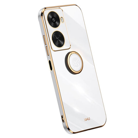 XINLI For Huawei nova 11 SE / nova 12 SE 4G Phone Case Electroplating Gold Edge Cover with Kickstand