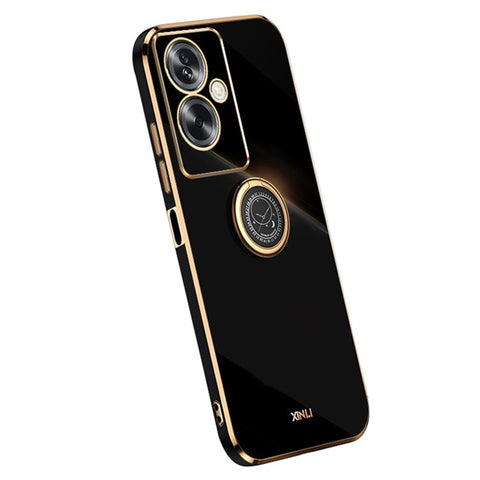 XINLI For Oppo A2 5G / A79 5G Soft TPU Case Electroplating Technology Kickstand Cover
