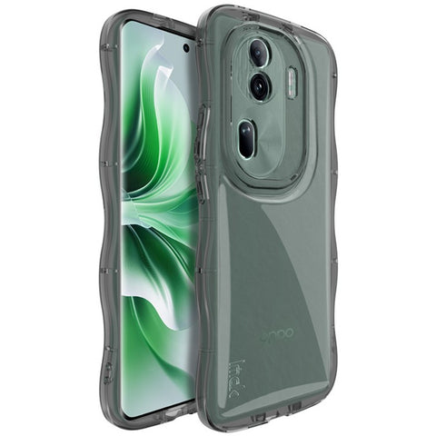 IMAK For Oppo Reno11 Pro 5G (Global) / Reno11 (China) 5G Cell Phone Case Shockproof TPU Curly Wave Frame Cover