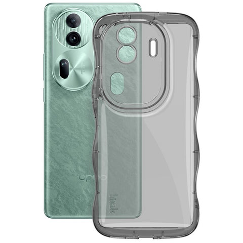 IMAK For Oppo Reno11 Pro 5G (Global) / Reno11 (China) 5G Cell Phone Case Shockproof TPU Curly Wave Frame Cover
