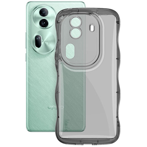 IMAK For Oppo Reno11 (China) 5G / Reno11 Pro 5G (Global) Case TPU Reinforced Corners Wavy Edges Protective Back Shell
