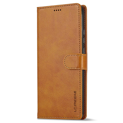 LC.IMEEKE For Xiaomi Redmi 13C 4G / 5G / 13R 5G / Poco M6 5G / Poco C65 4G Magnetic Phone Case Calf Texture Leather Wallet Cover