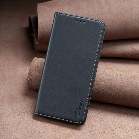 BINFEN COLOR BF18 For Xiaomi Redmi K70E 5G / Poco X6 Pro 5G Leather Cover with 3 Card Slots Stand Phone Case