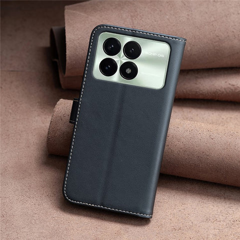BINFEN COLOR BF17 For Xiaomi Poco F6 Pro 5G / Redmi K70 5G / K70 Pro 5G Drop-Proof Case Imprint Leather Cover with Card Holder