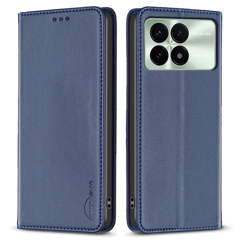 BINFEN COLOR BF18 For Xiaomi Poco F6 Pro 5G / Redmi K70 5G / K70 Pro 5G Case Stand PU Leather Flip Cover with 3 Card Slots