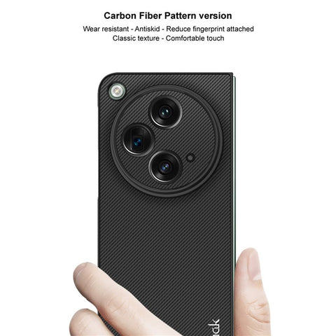 IMAK UX-9A Series for Oppo Find N3 5G / Open 5G Carbon Fiber Phone Cover TPU+PC Case