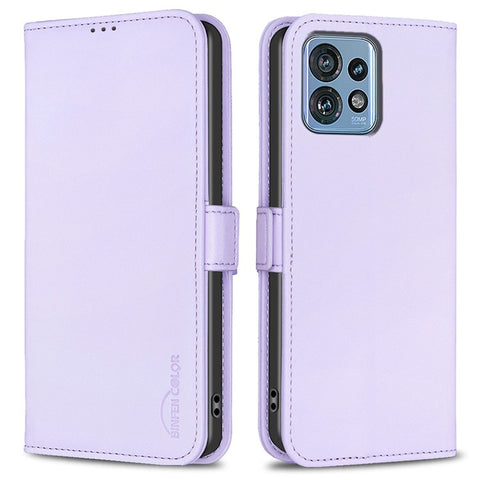 BINFEN COLOR BF31 For Motorola Edge 40 Pro 5G / Edge+ (2023) / Moto X40 5G Case with Wallet Stand PU Leather Flip Phone Cover