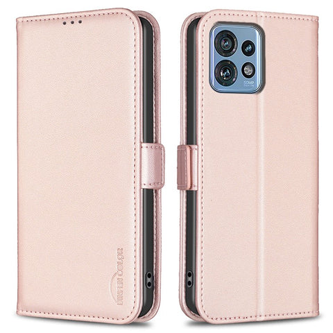 BINFEN COLOR BF31 For Motorola Edge 40 Pro 5G / Edge+ (2023) / Moto X40 5G Case with Wallet Stand PU Leather Flip Phone Cover