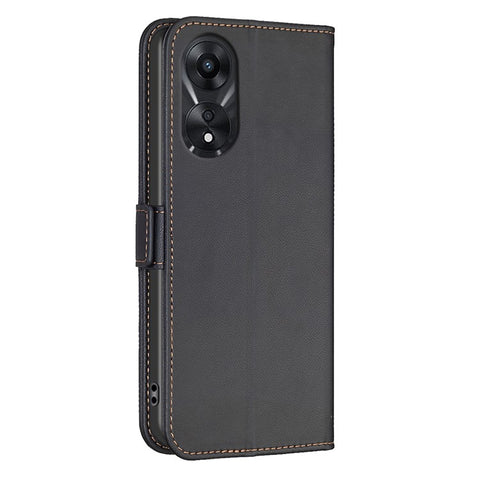 BINFEN COLOR BF31 For Oppo A78 5G Case with Wallet Stand PU Leather Flip Phone Cover