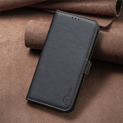 BINFEN COLOR BF31 For Oppo A78 5G Case with Wallet Stand PU Leather Flip Phone Cover