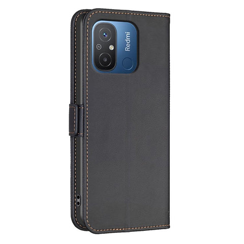 BINFEN COLOR BF31 For Xiaomi Redmi 12C 4G Case with Wallet Stand PU Leather Flip Phone Cover