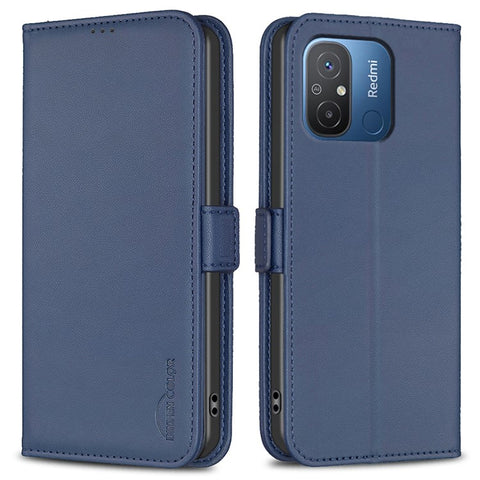 BINFEN COLOR BF31 For Xiaomi Redmi 12C 4G Case with Wallet Stand PU Leather Flip Phone Cover