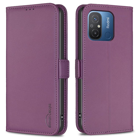BINFEN COLOR BF31 For Xiaomi Redmi 12C 4G Case with Wallet Stand PU Leather Flip Phone Cover