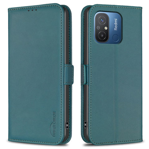 BINFEN COLOR BF31 For Xiaomi Redmi 12C 4G Case with Wallet Stand PU Leather Flip Phone Cover