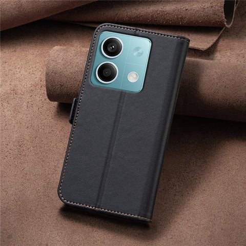 BINFEN COLOR BF31 For Xiaomi Redmi Note 13 5G Case with Wallet Stand PU Leather Flip Phone Cover