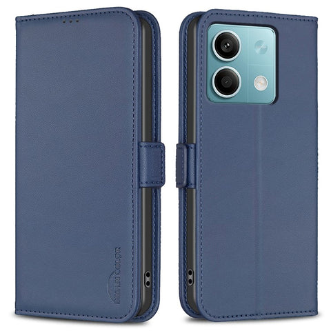 BINFEN COLOR BF31 For Xiaomi Redmi Note 13 5G Case with Wallet Stand PU Leather Flip Phone Cover