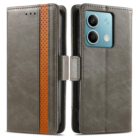 For Xiaomi Redmi Note 13 5G Phone Cases CASENEO PU Leather Cover Stand with RFID Blocking Wallet