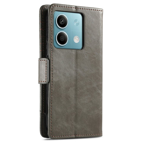 For Xiaomi Redmi Note 13 5G Phone Cases CASENEO PU Leather Cover Stand with RFID Blocking Wallet