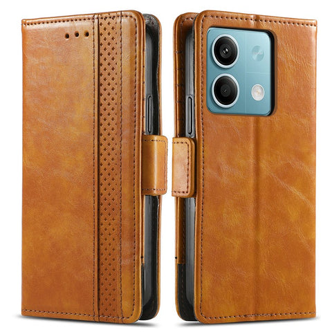For Xiaomi Redmi Note 13 5G Phone Cases CASENEO PU Leather Cover Stand with RFID Blocking Wallet