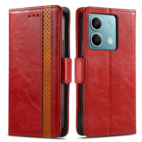 For Xiaomi Redmi Note 13 5G Phone Cases CASENEO PU Leather Cover Stand with RFID Blocking Wallet