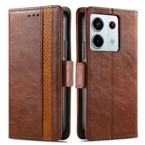For Xiaomi Redmi Note 13 Pro 5G / Poco X6 5G / Poco M6 Pro 4G Phone Cases CASENEO PU Leather Cover Stand with RFID Blocking Wallet