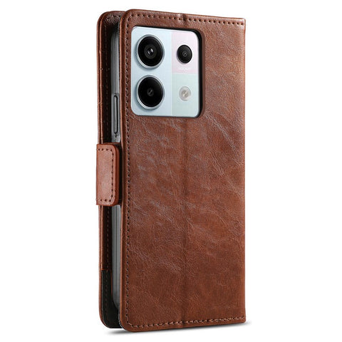 For Xiaomi Redmi Note 13 Pro 5G / Poco X6 5G / Poco M6 Pro 4G Phone Cases CASENEO PU Leather Cover Stand with RFID Blocking Wallet