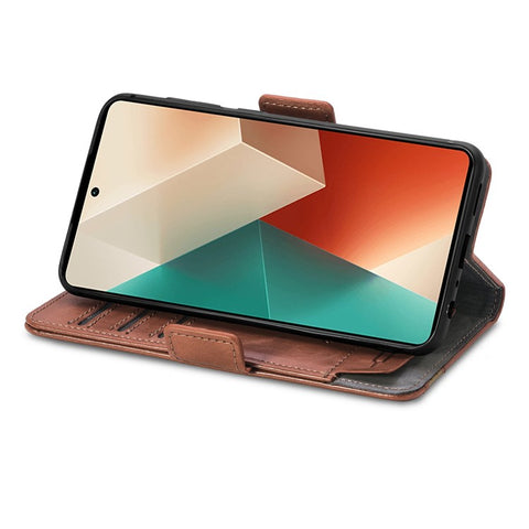 For Xiaomi Redmi Note 13 Pro 5G / Poco X6 5G / Poco M6 Pro 4G Phone Cases CASENEO PU Leather Cover Stand with RFID Blocking Wallet