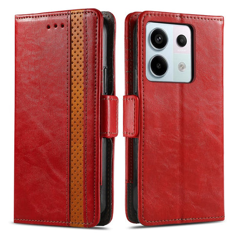 For Xiaomi Redmi Note 13 Pro 5G / Poco X6 5G / Poco M6 Pro 4G Phone Cases CASENEO PU Leather Cover Stand with RFID Blocking Wallet