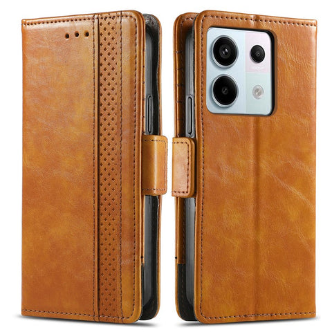 For Xiaomi Redmi Note 13 Pro 5G / Poco X6 5G / Poco M6 Pro 4G Phone Cases CASENEO PU Leather Cover Stand with RFID Blocking Wallet