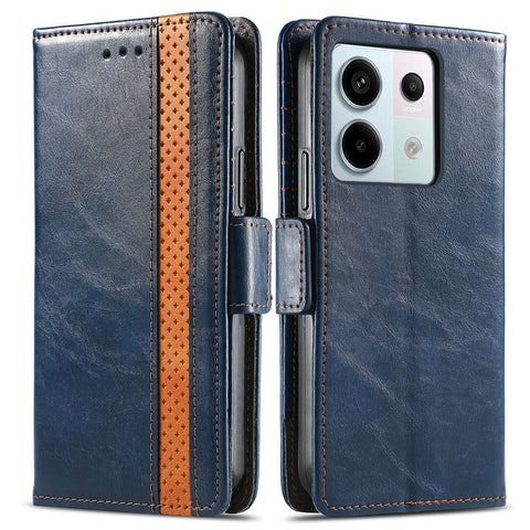 For Xiaomi Redmi Note 13 Pro 5G / Poco X6 5G / Poco M6 Pro 4G Phone Cases CASENEO PU Leather Cover Stand with RFID Blocking Wallet