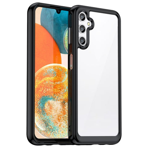 For Samsung Galaxy M44 5G Case Colorful Frame TPU + Acrylic Shockproof Phone Back Cover