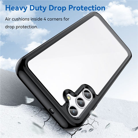 For Samsung Galaxy M44 5G Case Colorful Frame TPU + Acrylic Shockproof Phone Back Cover