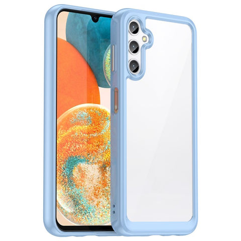 For Samsung Galaxy M44 5G Case Colorful Frame TPU + Acrylic Shockproof Phone Back Cover