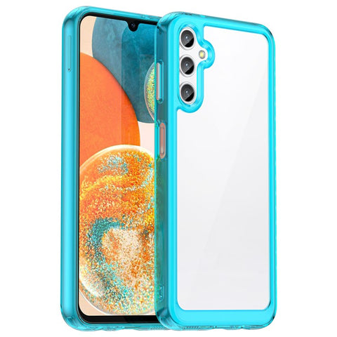 For Samsung Galaxy M44 5G Case Colorful Frame TPU + Acrylic Shockproof Phone Back Cover