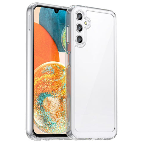 For Samsung Galaxy M44 5G Case Colorful Frame TPU + Acrylic Shockproof Phone Back Cover