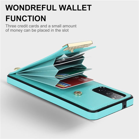 For Samsung Galaxy S20 FE 5G /  S20 FE / S20 FE 2022 / S20 Lite Cell Phone Case TPU+PU Leather Card Holder Cover