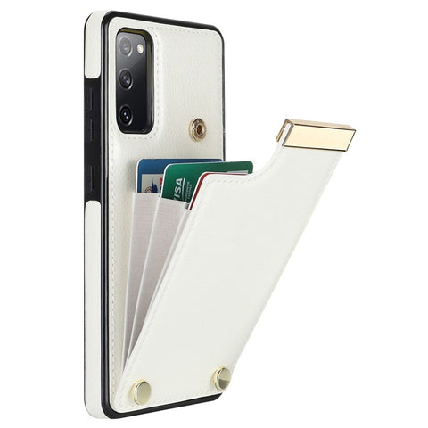 For Samsung Galaxy S20 FE 5G /  S20 FE / S20 FE 2022 / S20 Lite Cell Phone Case TPU+PU Leather Card Holder Cover