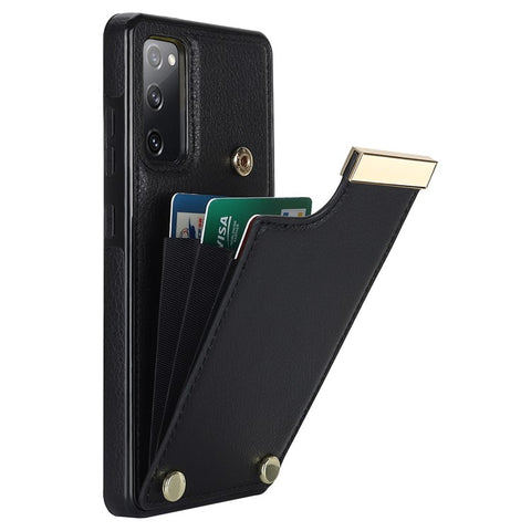 For Samsung Galaxy S20 FE 5G /  S20 FE / S20 FE 2022 / S20 Lite Cell Phone Case TPU+PU Leather Card Holder Cover