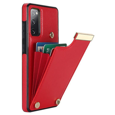 For Samsung Galaxy S20 FE 5G /  S20 FE / S20 FE 2022 / S20 Lite Cell Phone Case TPU+PU Leather Card Holder Cover