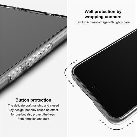 IMAK UX-5 Series for Xiaomi Redmi Note 13R Pro 5G TPU Case Transparent Protective Phone Cover